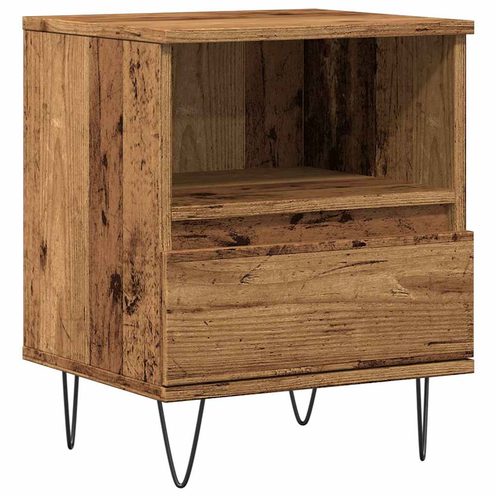 vidaXL Nachttisch Altholz-Optik 40x35x50 cm Holzwerkstoff