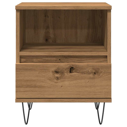 vidaXL Table de chevet Chêne artisan 40x35x50 cm Bois d'ingénierie