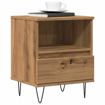 vidaXL Table de chevet Chêne artisan 40x35x50 cm Bois d'ingénierie