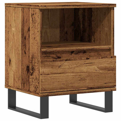 vidaXL Table de chevet aspect bois de récupération 40x35x50 cm, bois d'ingénierie
