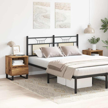 vidaXL Nachttische 2 Stk. Altholz-Optik 40x35x50 cm Holzwerkstoff