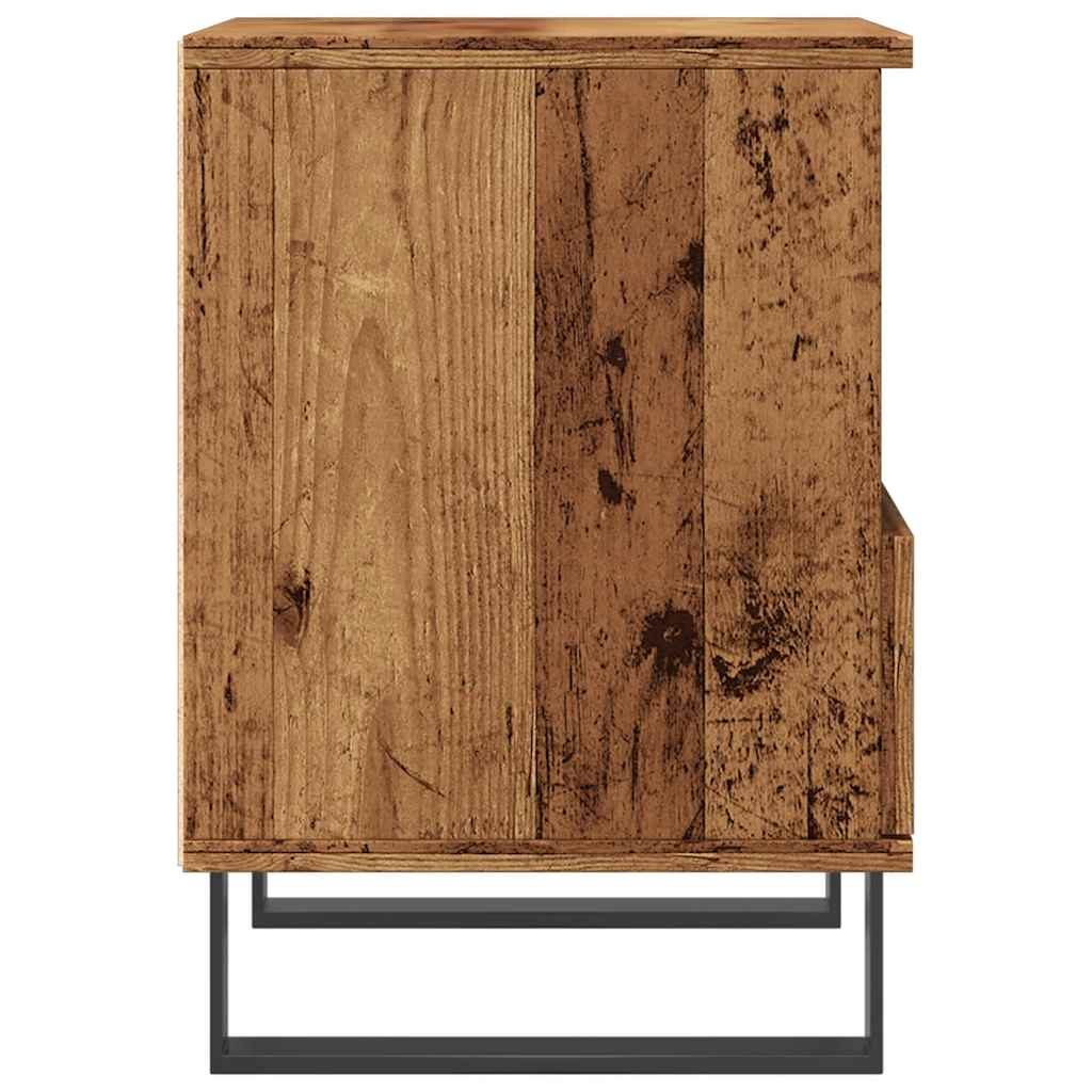 vidaXL Nachttische 2 Stk. Altholz-Optik 40x35x50 cm Holzwerkstoff