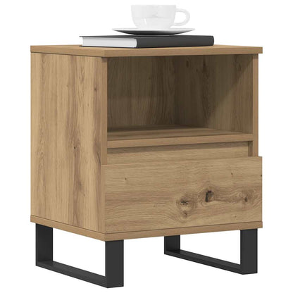vidaXL Tables de chevet 2 pcs Chêne artisan 40x35x50 cm Bois d'ingénierie