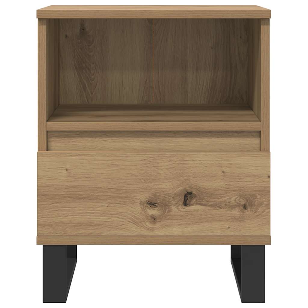 vidaXL Tables de chevet 2 pcs Chêne artisan 40x35x50 cm Bois d'ingénierie