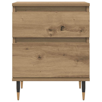 vidaXL Tables de chevet 2 pcs Chêne artisan 40x35x50 cm Bois d'ingénierie