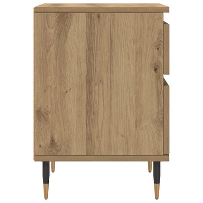 vidaXL Tables de chevet 2 pcs Chêne artisan 40x35x50 cm Bois d'ingénierie