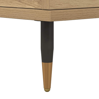 vidaXL Tables de chevet 2 pcs Chêne artisan 40x35x50 cm Bois d'ingénierie