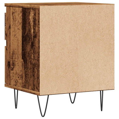vidaXL Table de chevet aspect bois vieilli 40x35x50 cm Bois d'ingénierie