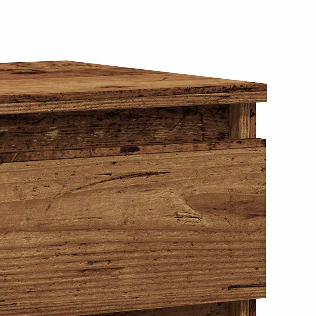 vidaXL Table de chevet aspect bois vieilli 40x35x50 cm Bois d'ingénierie