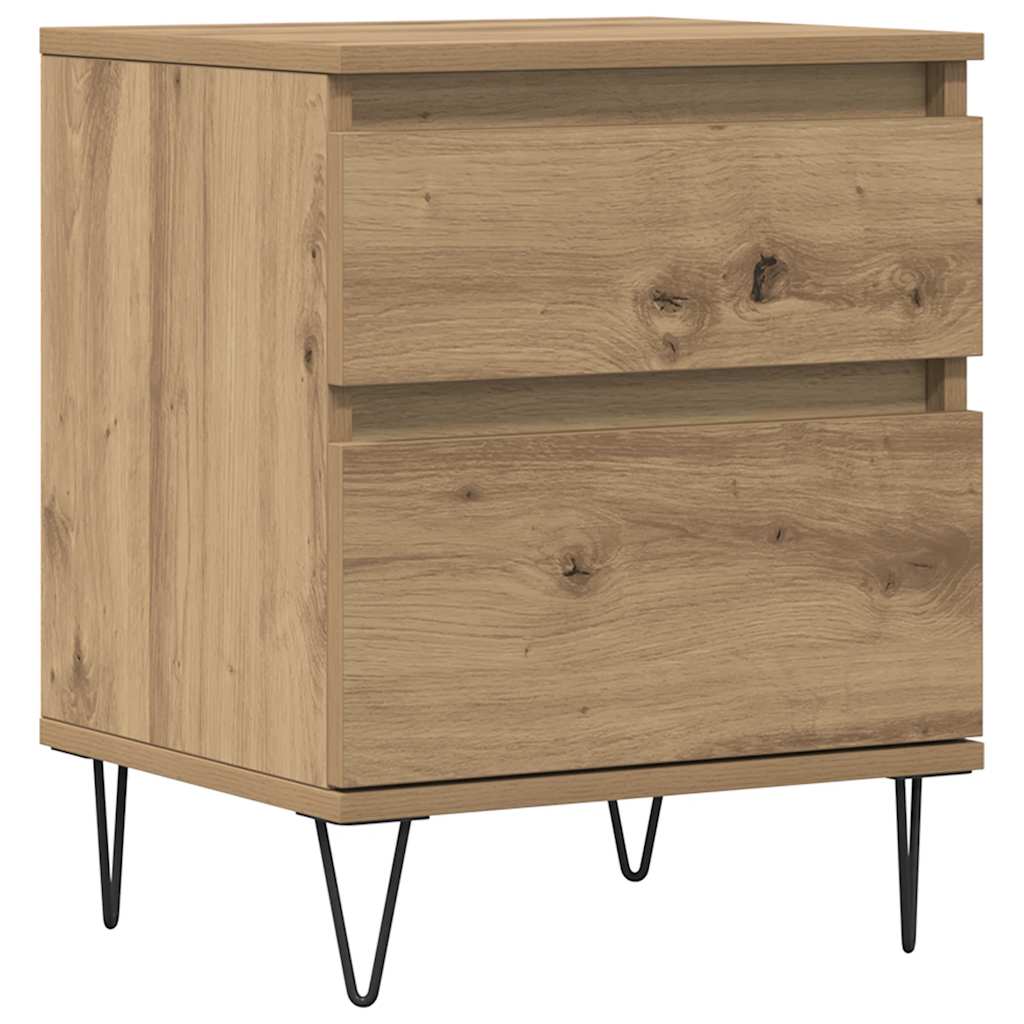 vidaXL Nachttisch Artisan-Eiche 40x35x50 cm Holzwerkstoff