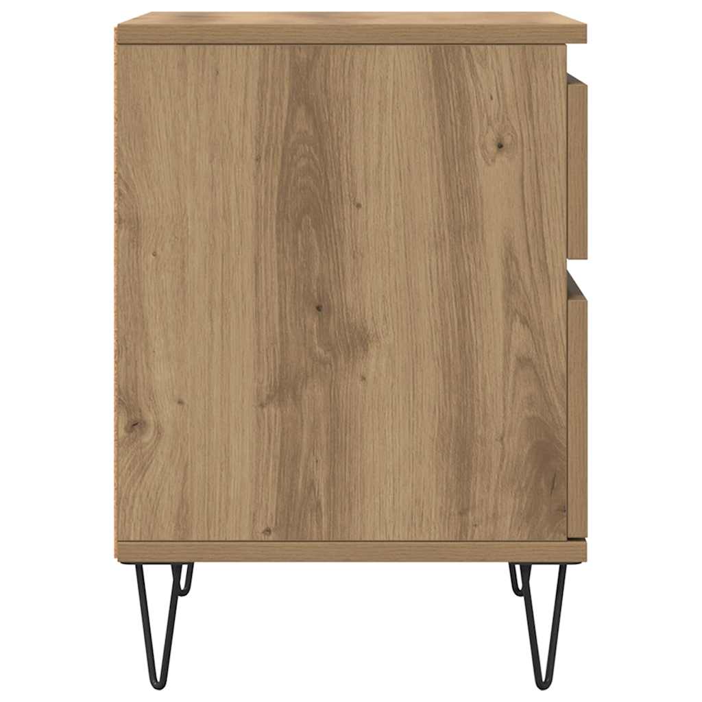 vidaXL Nachttisch Artisan-Eiche 40x35x50 cm Holzwerkstoff