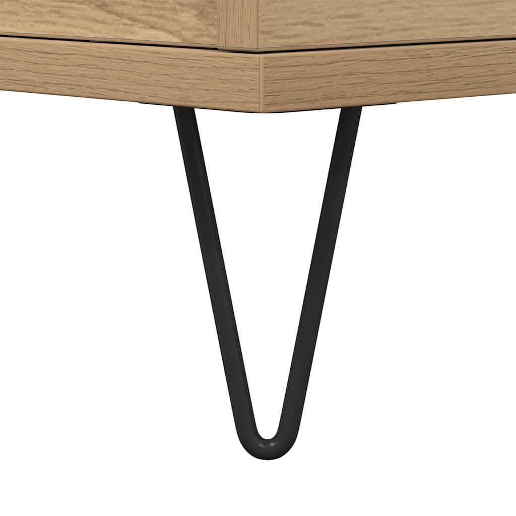 vidaXL Nachttisch Artisan-Eiche 40x35x50 cm Holzwerkstoff