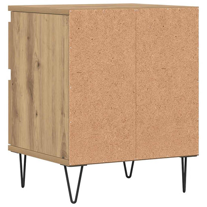 vidaXL Nachttische 2 Stk. Artisan-Eiche 40x35x50 cm Holzwerkstoff