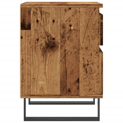 vidaXL Nachttische 2 Stk. Altholz-Optik 40x35x50 cm Holzwerkstoff