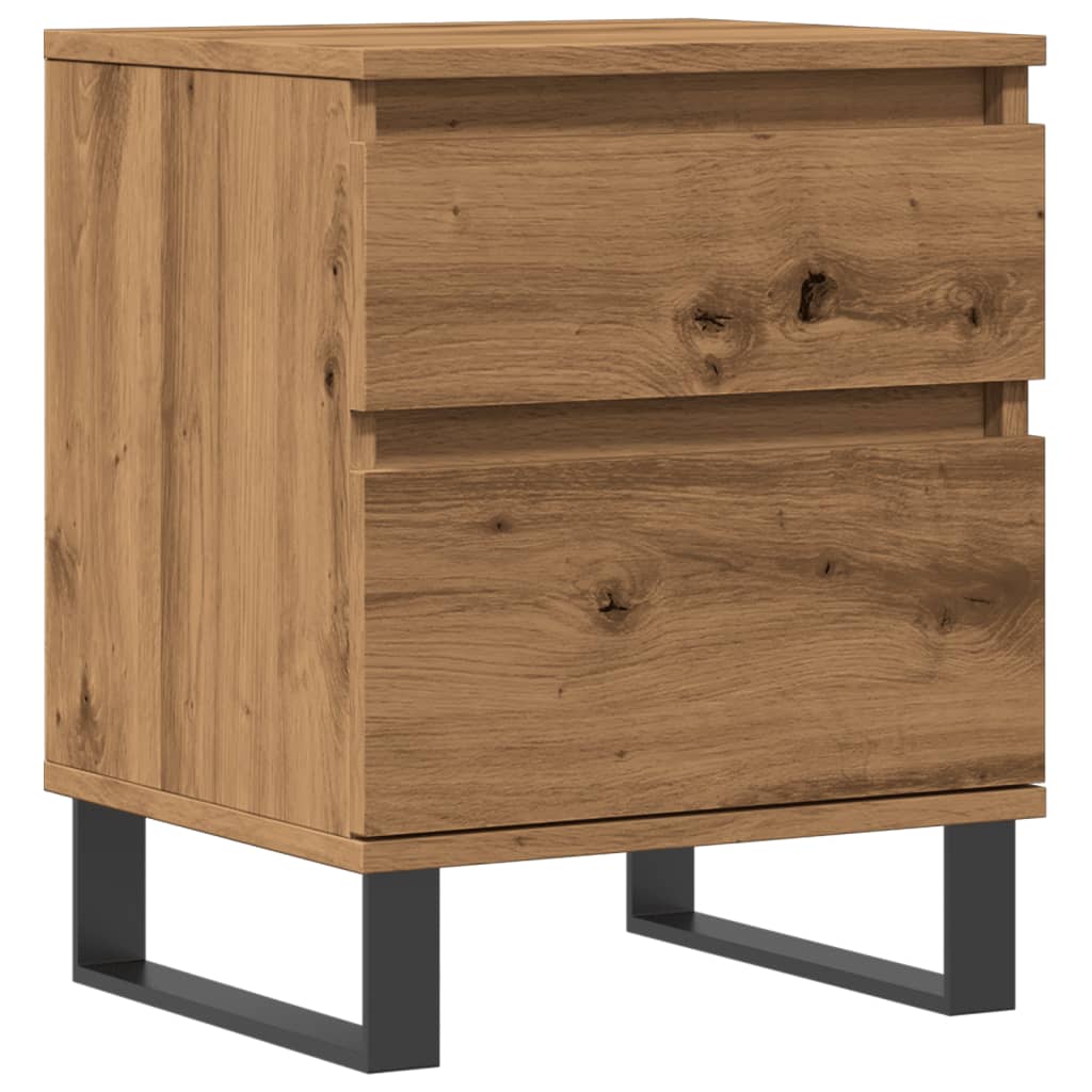 vidaXL Table de chevet Chêne artisan 40x35x50 cm Bois d'ingénierie