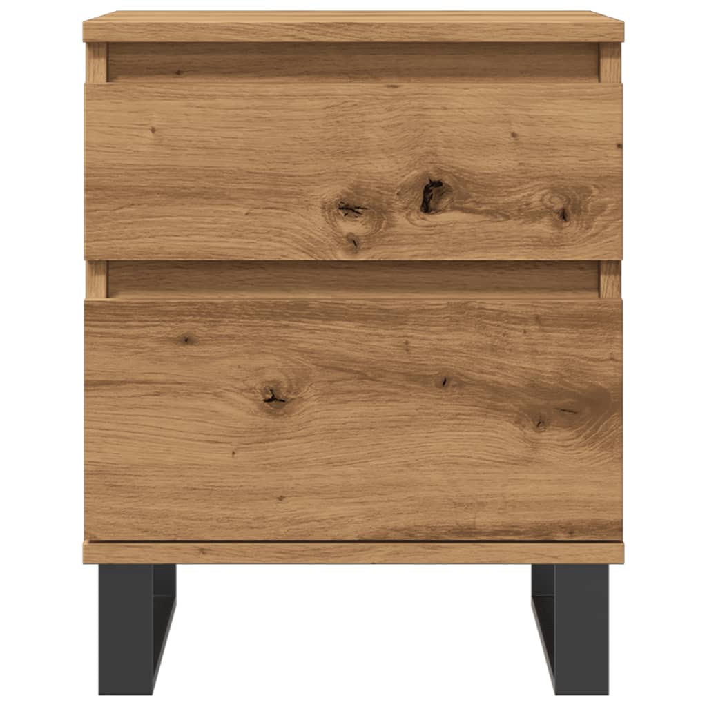vidaXL Table de chevet Chêne artisan 40x35x50 cm Bois d'ingénierie