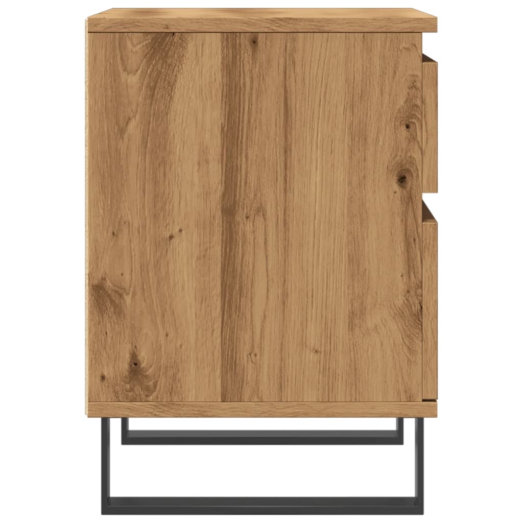 vidaXL Table de chevet Chêne artisan 40x35x50 cm Bois d'ingénierie