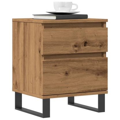 vidaXL Table de chevet Chêne artisan 40x35x50 cm Bois d'ingénierie