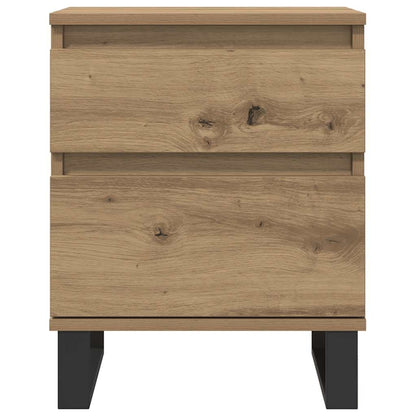 vidaXL Nachttische 2 Stk. Artisan-Eiche 40x35x50 cm Holzwerkstoff