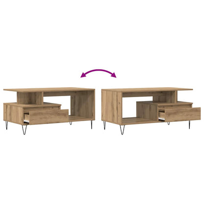 Couchtisch Artisan-Eiche 90x49x45 cm Holzwerkstoff