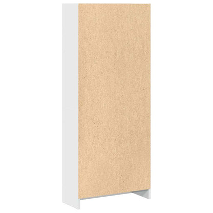 vidaXL Bibliothèque blanc brillant 60x24x143 cm Bois d'ingénierie
