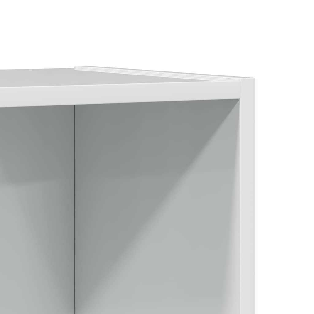 vidaXL Bibliothèque blanc brillant 60x24x143 cm Bois d'ingénierie