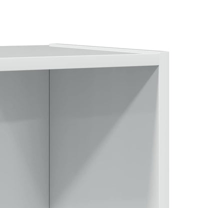 vidaXL Bibliothèque blanc brillant 60x24x143 cm Bois d'ingénierie