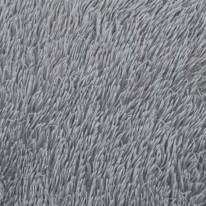 vidaXL Teppich Shaggy Hochflor NAVARRA Hellgrau 60x100 cm Polyester
