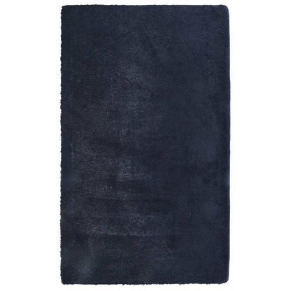 vidaXL Tapis shaggy à poils longs NAVARRA Bleu marine 60x100 cm Polyester