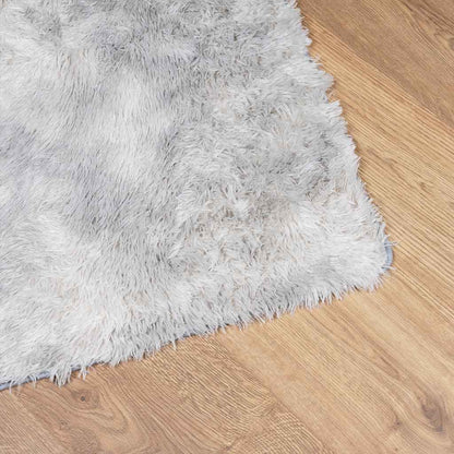 vidaXL Teppich Shaggy Hochflor NAVARRA Silbergrau 60x100 cm Polyester