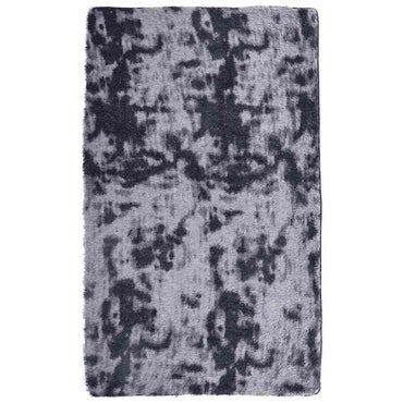vidaXL Teppich Shaggy Hochflor NAVARRA Dunkelgrau 80x150 cm Polyester