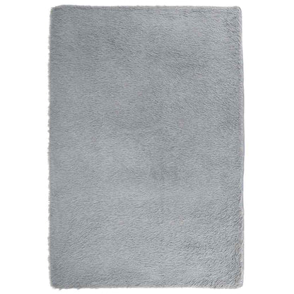 vidaXL Teppich Shaggy Hochflor NAVARRA Hellgrau 120x170 cm Polyester