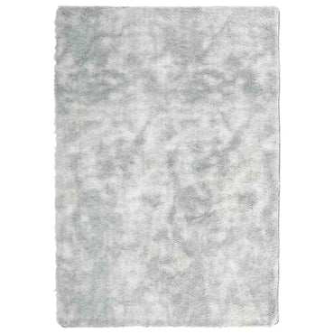 vidaXL Teppich Shaggy Hochflor NAVARRA Silbergrau 120x170 cm Polyester