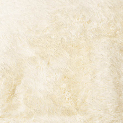 vidaXL Teppich Shaggy Hochflor NAVARRA Creme 130x200 cm Polyester