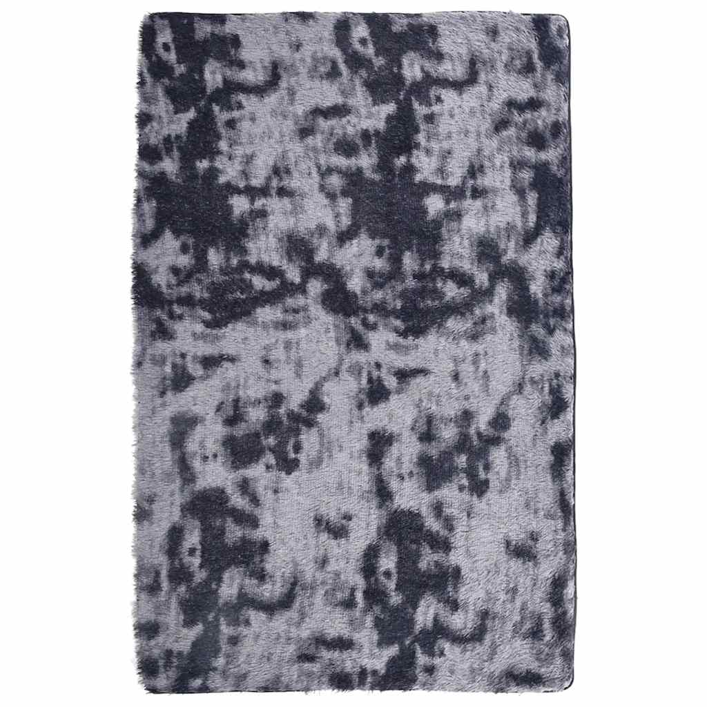 vidaXL Teppich Shaggy Hochflor NAVARRA Dunkelgrau 130x200 cm Polyester