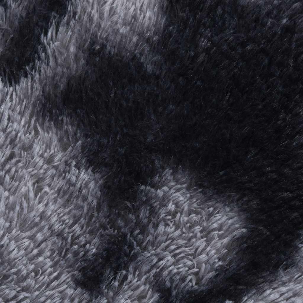 vidaXL Teppich Shaggy Hochflor NAVARRA Dunkelgrau 130x200 cm Polyester
