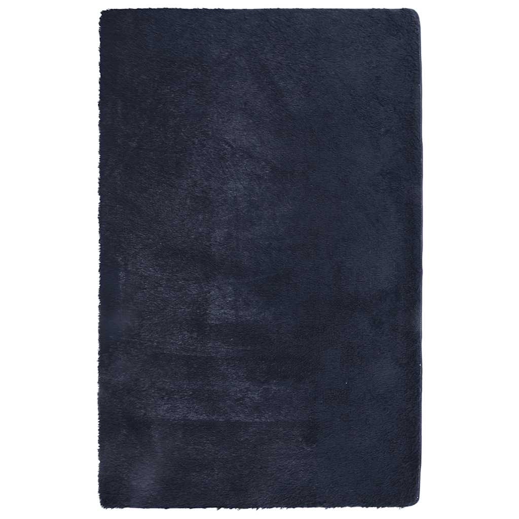 vidaXL Teppich Shaggy Hochflor NAVARRA Marineblau 130x200 cm Polyester