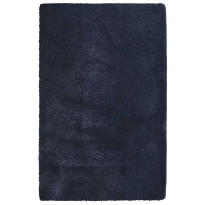 vidaXL Teppich Shaggy Hochflor NAVARRA Marineblau 130x200 cm Polyester