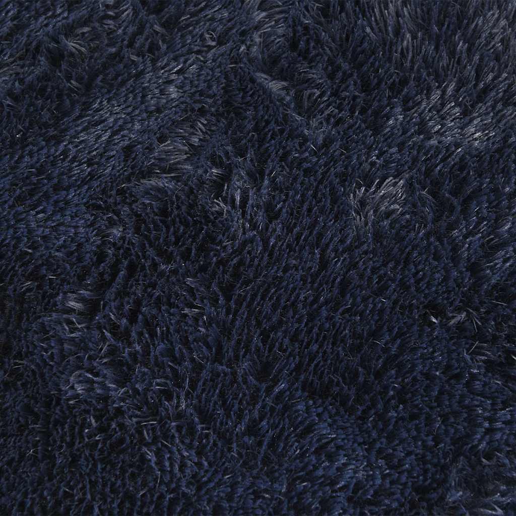 vidaXL Teppich Shaggy Hochflor NAVARRA Marineblau 130x200 cm Polyester