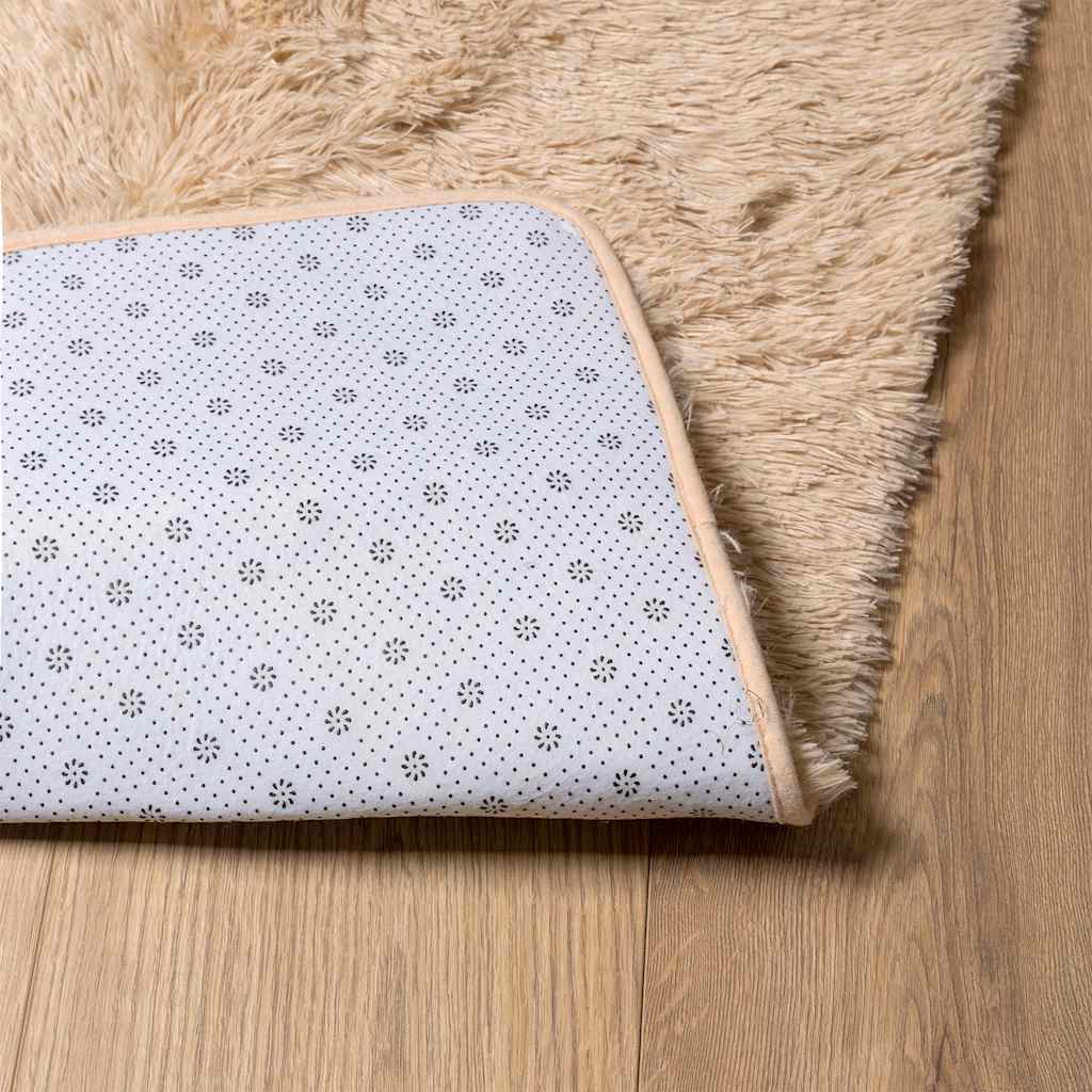 vidaXL Teppich Shaggy Hochflor NAVARRA Beige 160x230 cm Polyester