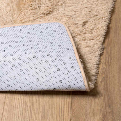 vidaXL Teppich Shaggy Hochflor NAVARRA Beige 160x230 cm Polyester