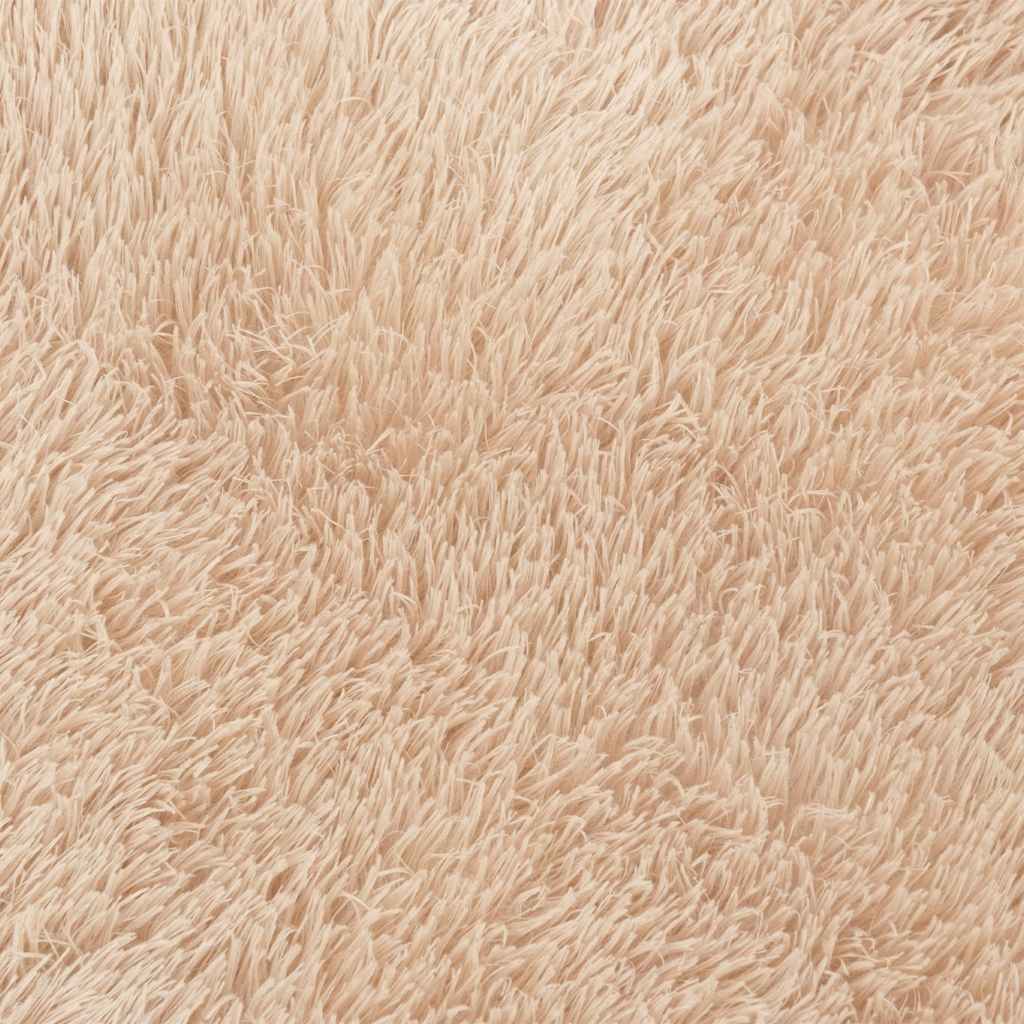 vidaXL Teppich Shaggy Hochflor NAVARRA Beige 160x230 cm Polyester