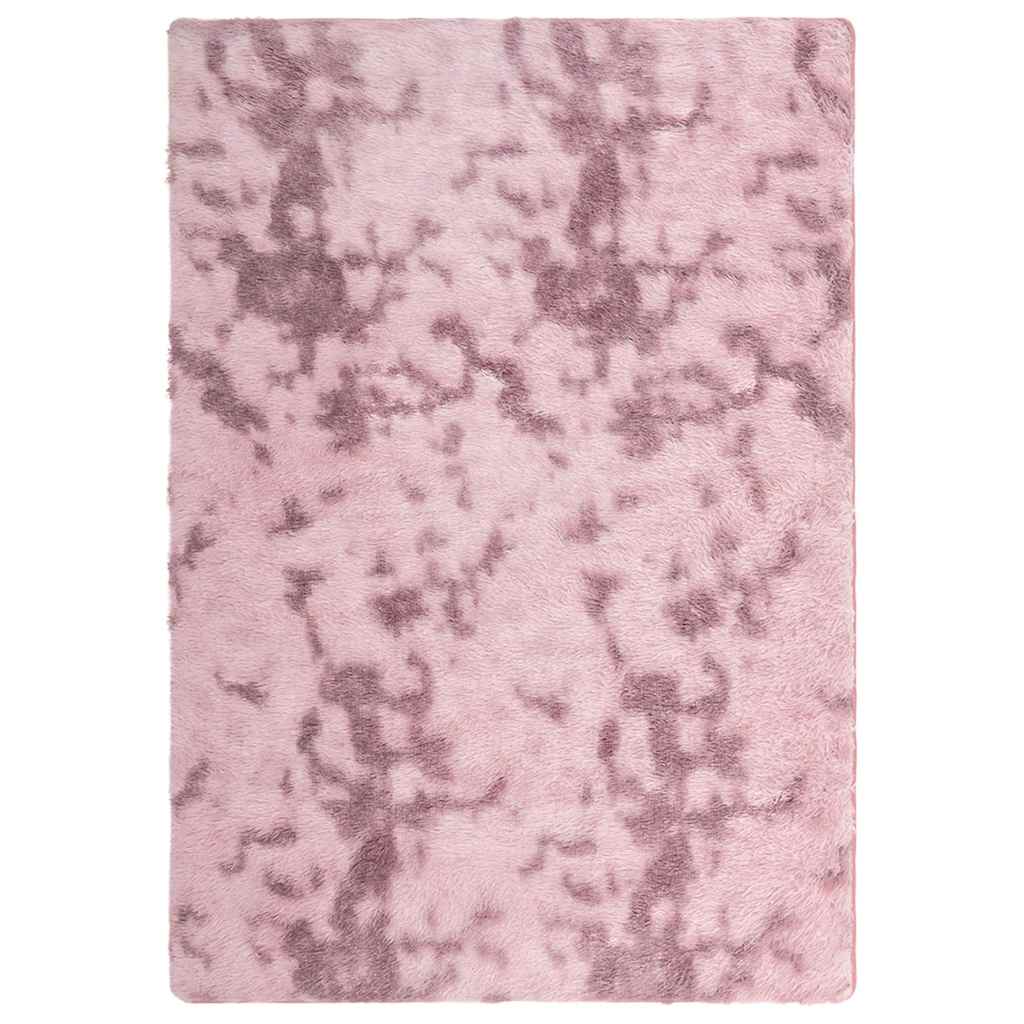 vidaXL Teppich Shaggy Hochflor NAVARRA Altrosa 160x230 cm Polyester