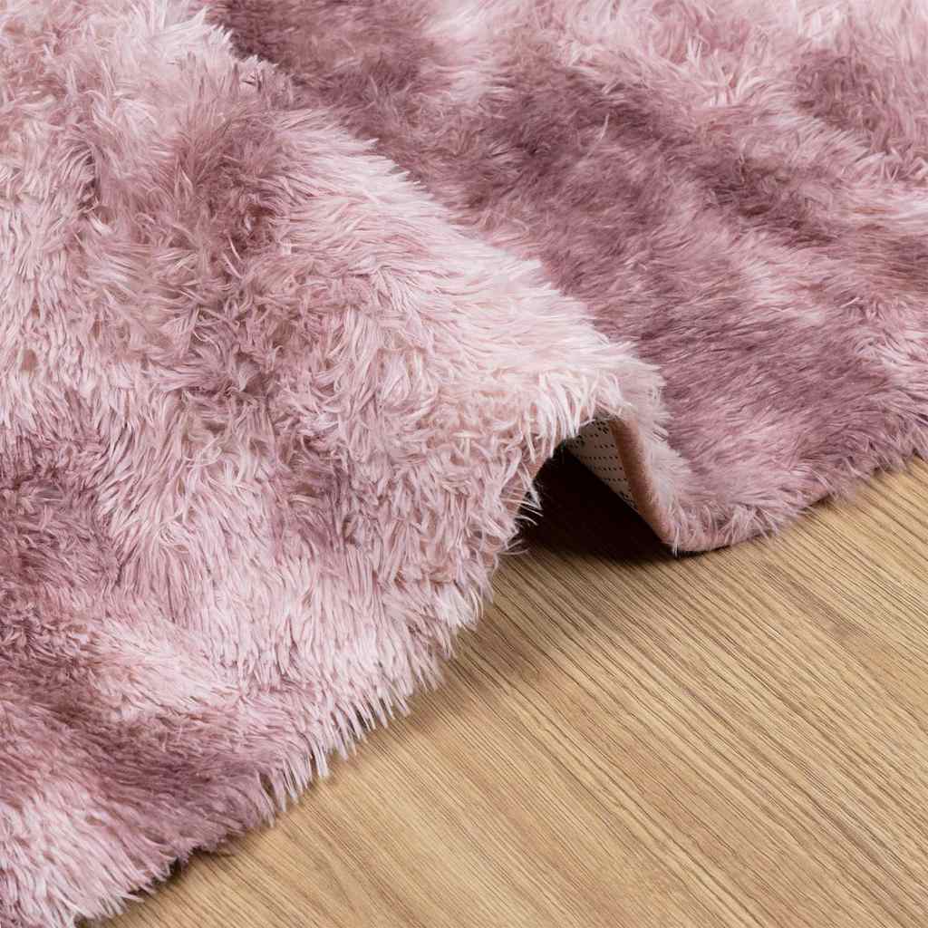 vidaXL Teppich Shaggy Hochflor NAVARRA Altrosa 160x230 cm Polyester