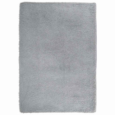 vidaXL Teppich Shaggy Hochflor NAVARRA Hellgrau 160x230 cm Polyester