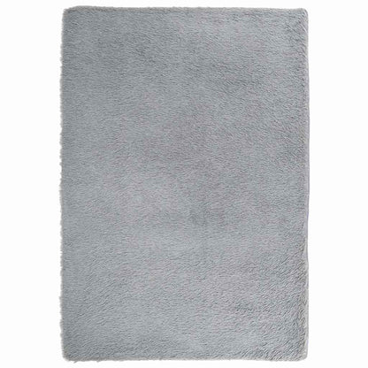 vidaXL Teppich Shaggy Hochflor NAVARRA Hellgrau 160x230 cm Polyester