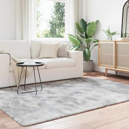 vidaXL Teppich Shaggy Hochflor NAVARRA Silbergrau 160x230 cm Polyester