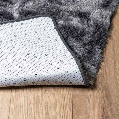 vidaXL Teppich Shaggy Hochflor NAVARRA Dunkelgrau 200x290 cm Polyester
