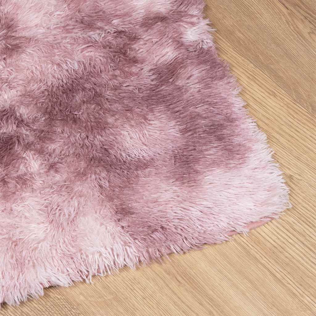 vidaXL Tapis shaggy à poils longs NAVARRA vieux rose 200x290 cm polyester