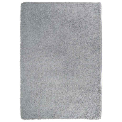 vidaXL Teppich Shaggy Hochflor NAVARRA Hellgrau 200x290 cm Polyester